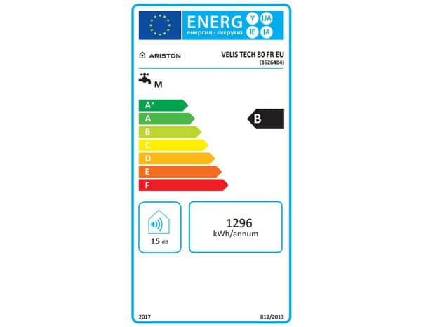 Chauffe-eau électrique plat blanc multi positions "Velis Tech" - 80L - Ariston - Brico Dépôt