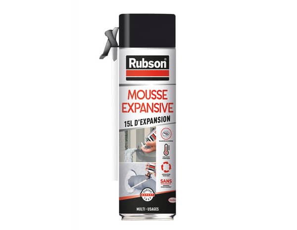 Mousse expansive aérosol multi-usages 345 ml - Rubson - Brico Dépôt