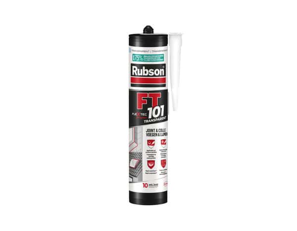 Mastic haute qualité, étanche, multi-matériaux FT 101 transparent, cartouche 280 ml - Rubson - Brico Dépôt