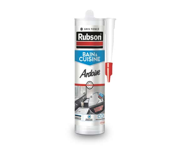 Mastic bain & cuisine, joint silicone multi-matériaux, couleur ardoise 280 ml - Rubson - Brico Dépôt