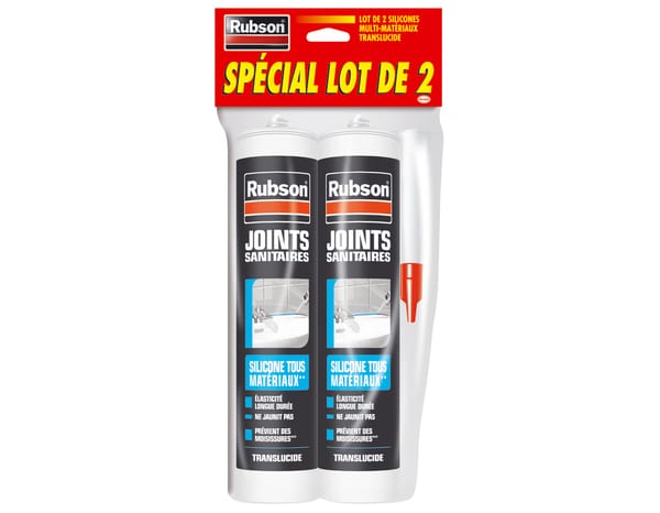 Lot de 2 cartouches de mastic HD email & synthétique transparent cartouche 280 ml - Rubson - Brico Dépôt