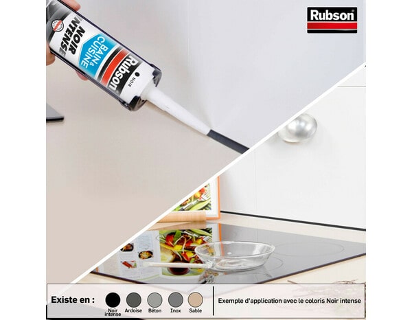 Mastic bain & cuisine, joint silicone multi-matériaux, couleur béton 280 ml - Rubson - Brico Dépôt