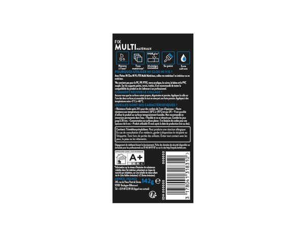 Colle forte multi matériaux intérieur et extérieur - Tube de 142 g - Pattex - Brico Dépôt