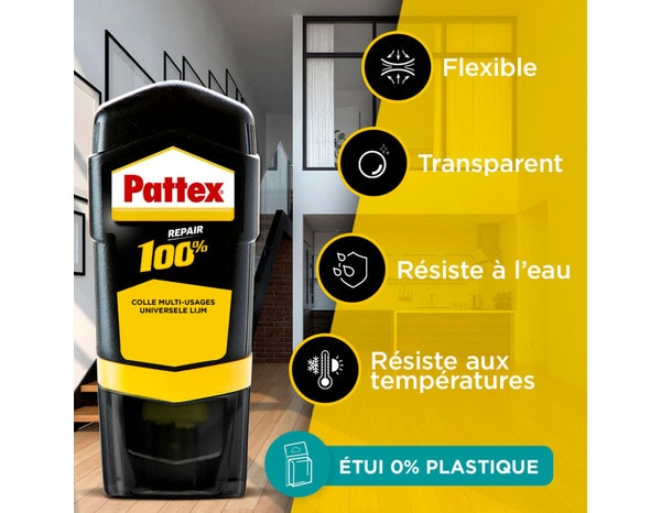 Colle liquide multi-usages et multi- matériaux 100% - flacon 100 g - Pattex - Brico Dépôt