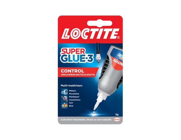 Colle cyanoacrylate control liquide superglue-3, tube 3 g - Loctite - Brico Dépôt