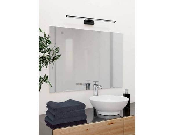 Applique LED miroir SDB noir - 60 cm - Brico Dépôt