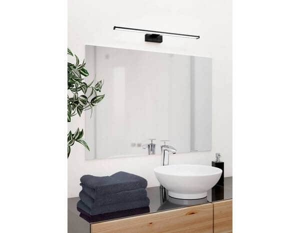 Applique LED miroir SDB noir - 60 cm - Brico Dépôt