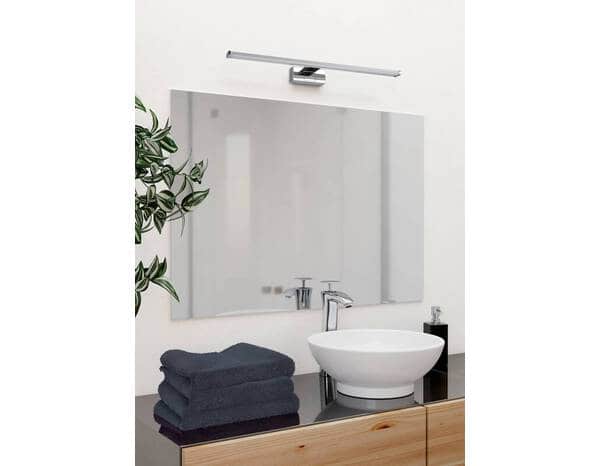 Applique LED miroir SDB chrome - 60 cm - Brico Dépôt