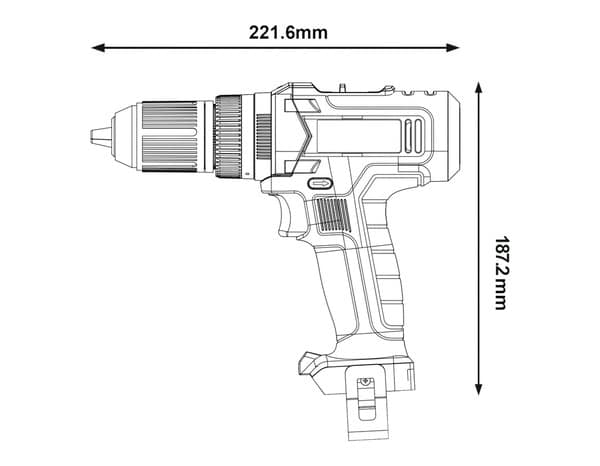 Perceuse/visseuse à percussion sans fil 18V sans batterie - Titan - Brico Dépôt