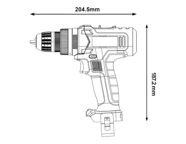 Perceuse/visseuse sans fil 18V sans batterie - Titan - Brico Dépôt