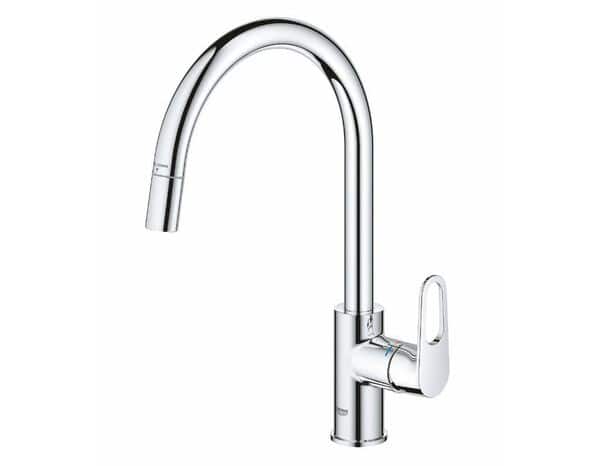 Mitigeur évier "Start Flow" mousseur extractible - H. 35,7 cm  - Grohe - Brico Dépôt