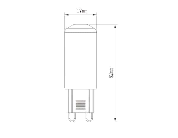  LOT DE 2 AMPOULES G9 220LM 2700K - Bodner - Brico Dépôt