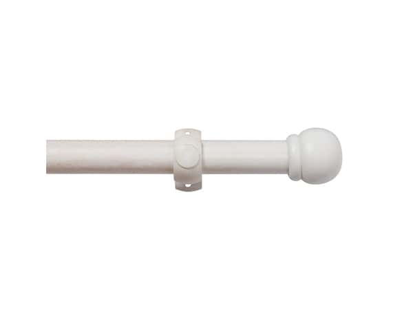 Kit barre à rideau 150cm bois blanc - Brico Dépôt