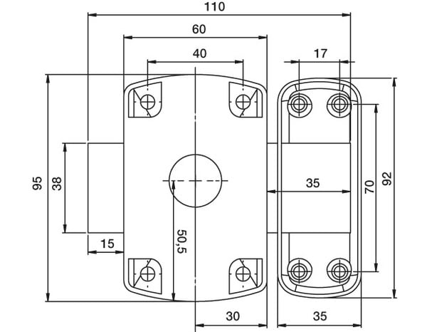 Verrou bouton/cylindre yale YV10 40 mm - Yale - Brico Dépôt