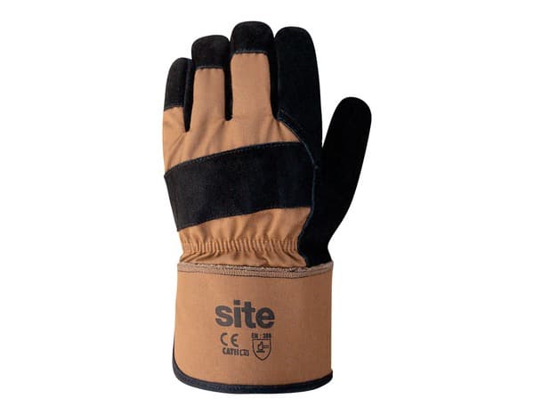 Gants de manutention en cuir doublure polaire - T9 - Site - Brico Dépôt