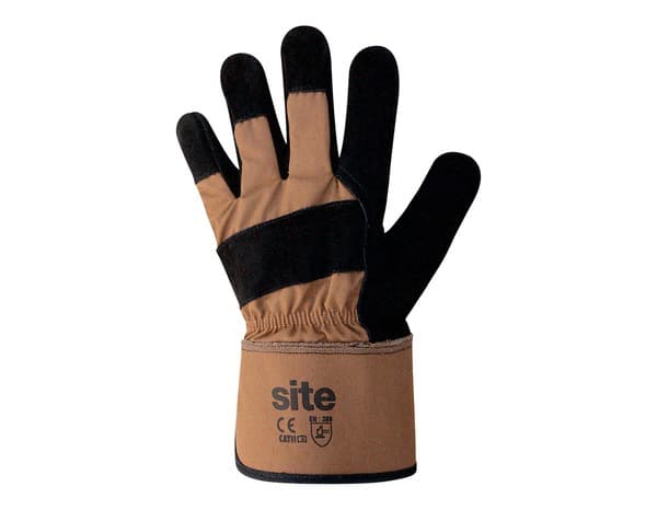 Gants de manutention en cuir doublure polaire - T9 - Site - Brico Dépôt