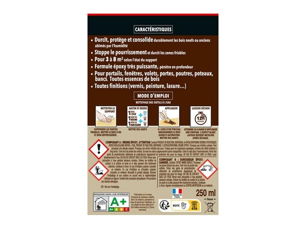 SintoBois Durcisseur Bois Humide - 250g - Brico Dépôt