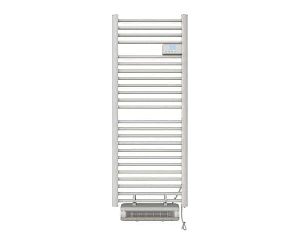 Sèche serviette électrique avec soufflerie 500 W + 1000 W "ACILIA" blanc - Brico Dépôt