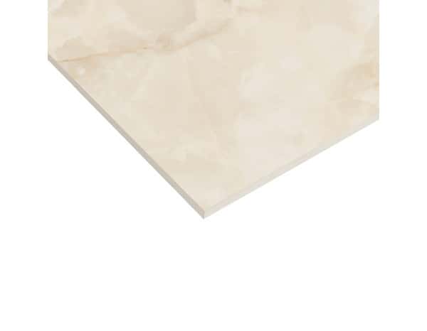 Carrelage de sol intérieur "ONIX" crème - 61.5 x 61.5 cm, EP. 8 mm - Brico Dépôt