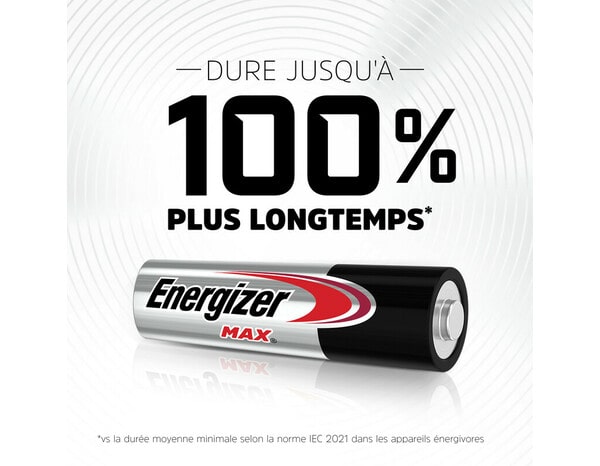 Pile Max AA - Pack de 4 - Energizer - Brico Dépôt