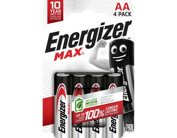 Pile Max AA - Pack de 4 - Energizer - Brico Dépôt