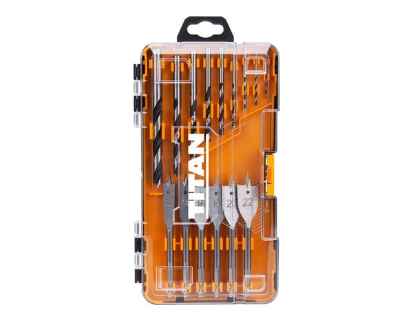 Coffret d'embouts bois pour perceuse et tournevis - 15 pièces - Titan - Brico Dépôt