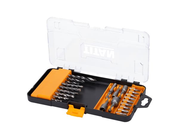 Coffret d'embouts mixtes pour perceuse et tournevis - 30 pièces - Titan - Brico Dépôt