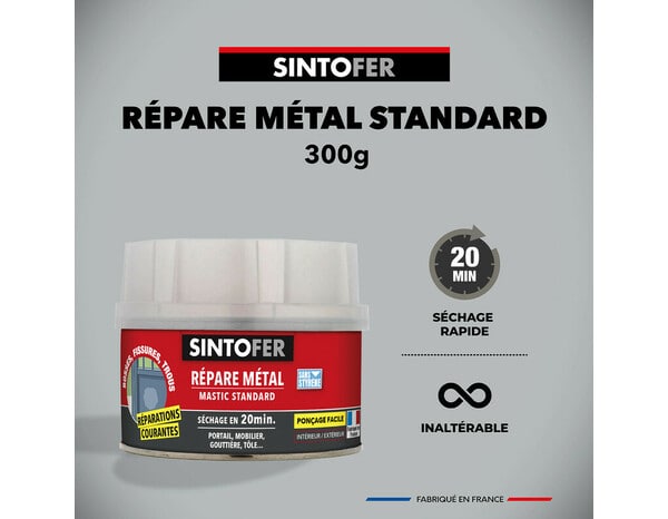 Enduit de Réparation Métal Sintofer - Standard - 330ml - Brico Dépôt