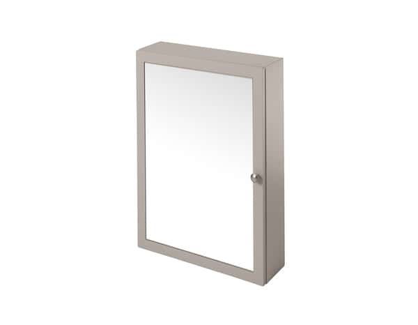 Armoire murale + miroir - perma gris - H. 70cm x l. 50cm - GoodHome - Brico Dépôt