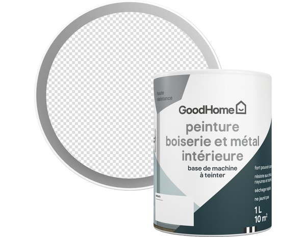 Peinture boiserie et métal intérieure coquille d'oeuf velours 1 L Base C - GoodHome - Brico Dépôt