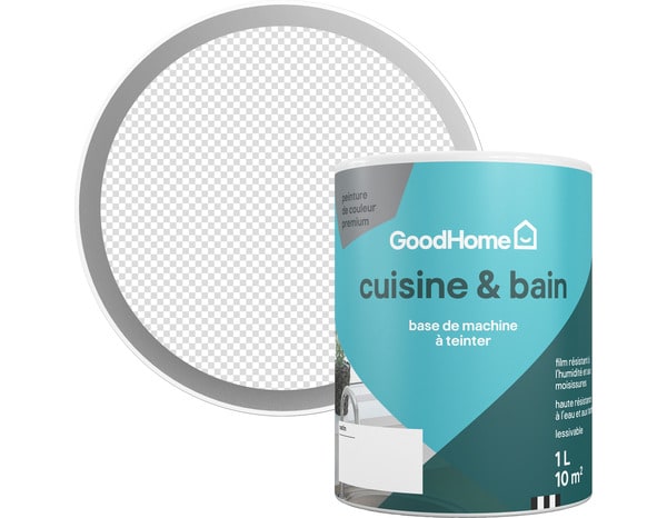 Peinture cuisine & bain 1L satin Base C - GoodHome - Brico Dépôt