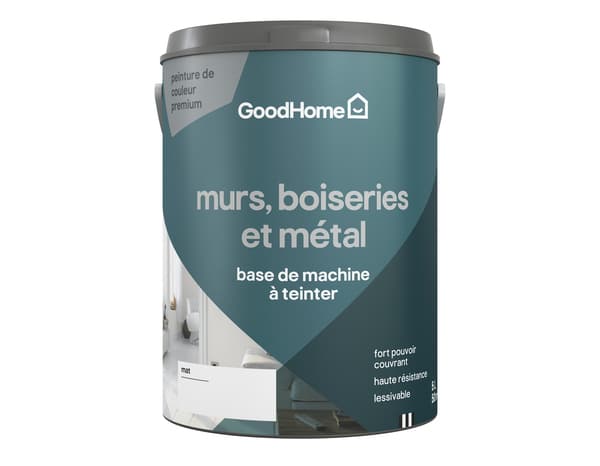 Peinture murs, boiseries et métal mat 5 L Base C - GoodHome - Brico Dépôt