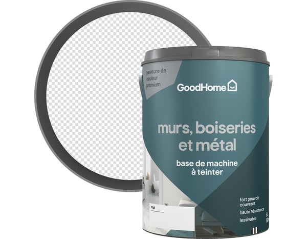 Peinture murs, boiseries et métal mat 5 L Base C - GoodHome - Brico Dépôt