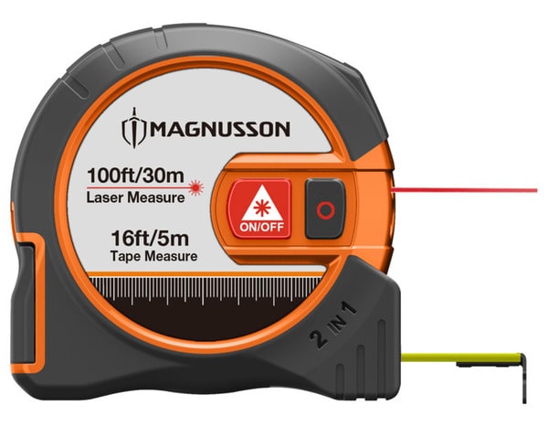 Mètre ruban 5 m avec laser intégré 30 m - Brico Dépôt