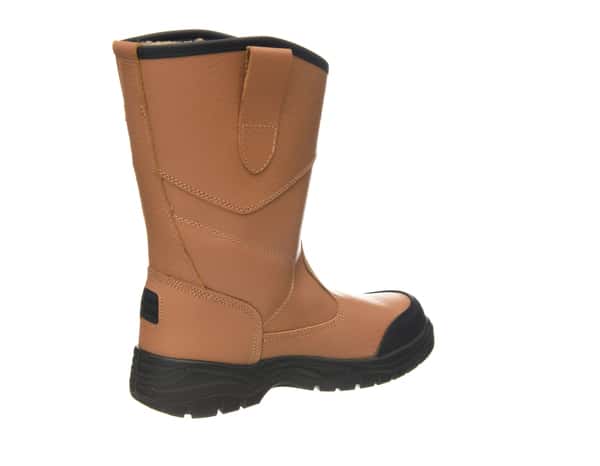 Bottes de sécurité fourrées en cuir crème "Rigger" - T 45 - Site - Brico Dépôt