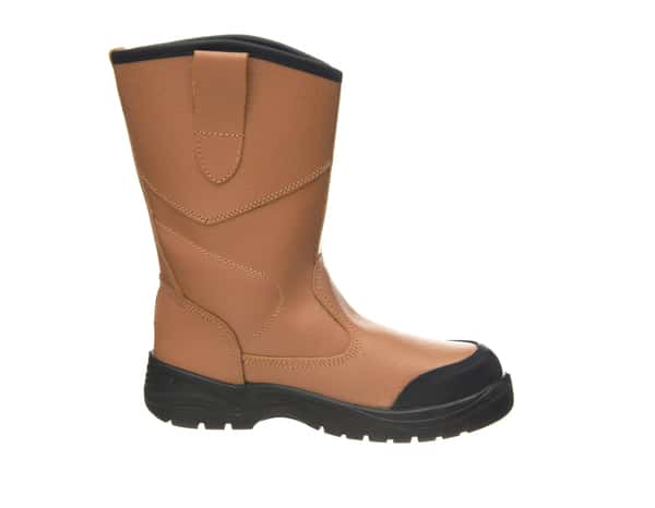 Bottes de sécurité fourrées en cuir crème "Rigger" - T 45 - Site - Brico Dépôt