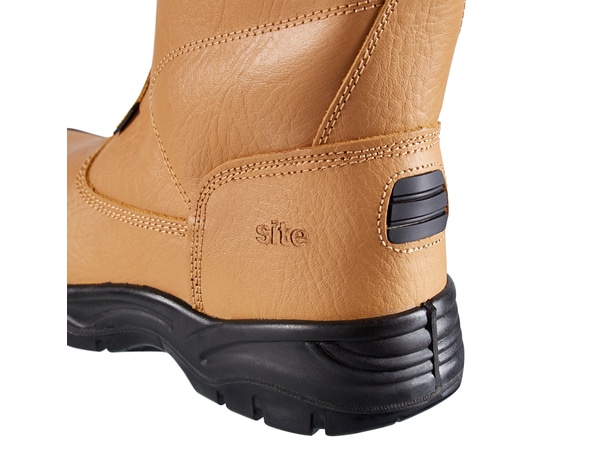 Bottes de sécurité fourrées en cuir crème "Rigger" - T 45 - Site - Brico Dépôt