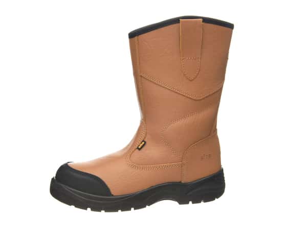 Bottes de sécurité fourrées en cuir crème "Rigger" - T 45 - Site - Brico Dépôt