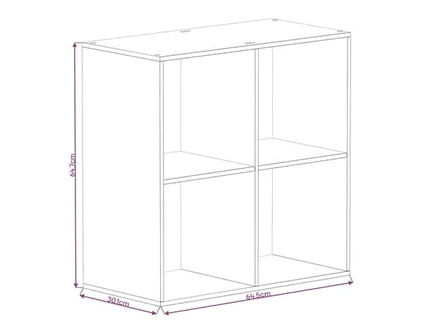 Cube 4 cases blanc "Maxius" - Cooke and Lewis - Brico Dépôt