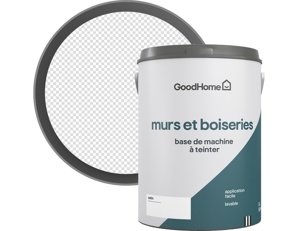 Peinture murs, boiseries et métal satin 5 L Base B - GoodHome - Brico Dépôt