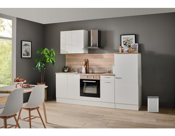 Cuisine en kit "Sienna" coloris blanc - l.2,40 m - Brico Dépôt