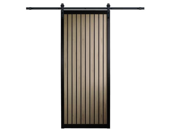 Porte coulissante PNX TSX réversible avec rail - 204 x 80 cm - Brico Dépôt