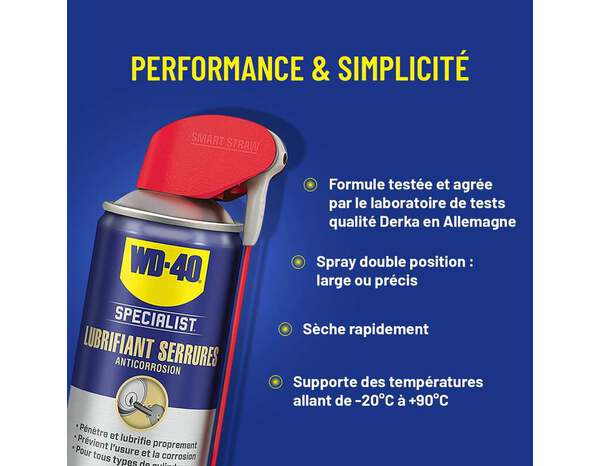 Wd40 specialist lubrifiant serrure 250 ml - WD40 - Brico Dépôt