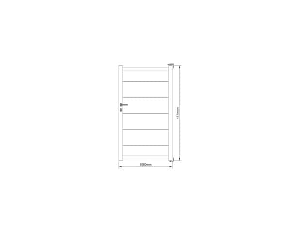 Portillon aluminium gris anthracite "Aracaju" L. 1 x H. 1,76 m - Brico Dépôt