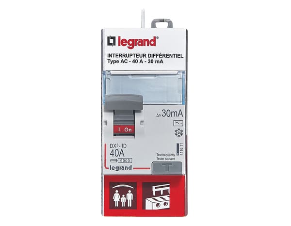 Interrupteur différentiel 30 mA 40A type AC - Legrand - Brico Dépôt