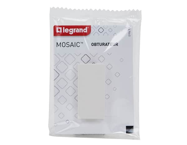 Obturateur 1 module "Mosaic" - Legrand - Brico Dépôt