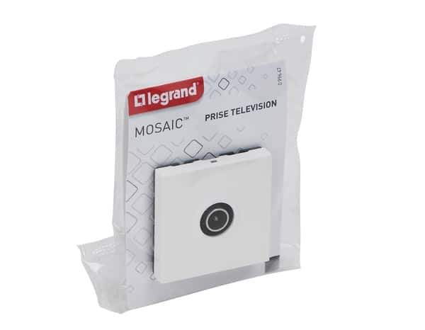 Prise TV mâle 2 modules "Mosaic" - Legrand - Brico Dépôt