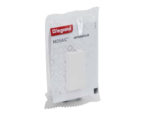 Obturateur 1 module "Mosaic" - Legrand - Brico Dépôt