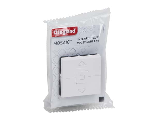 Interrupteur volet roulant 2 modules "Mosaic" - Legrand - Brico Dépôt