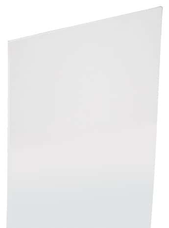 Plaque polystyrène 2.5 mm transparente lisse L.100 x 50 cm